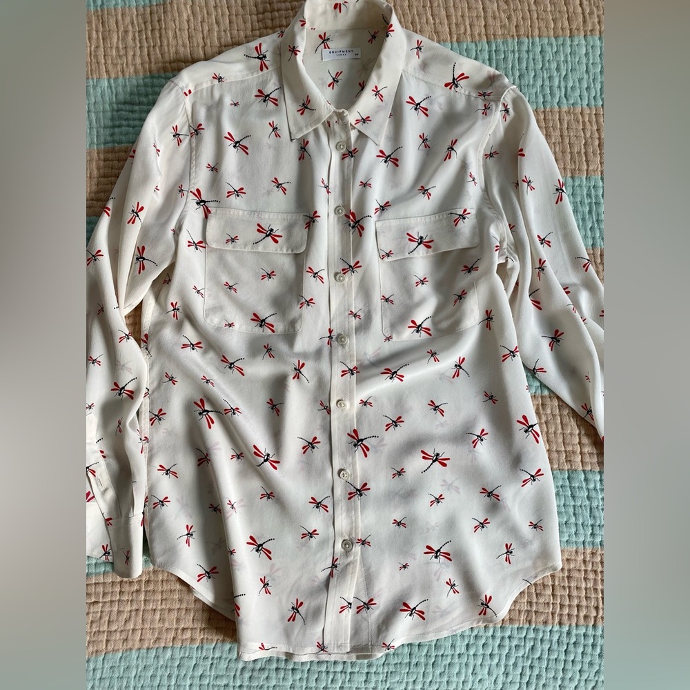 ❌ SOLD ❌ Silk Equipment Blouse - Size Small